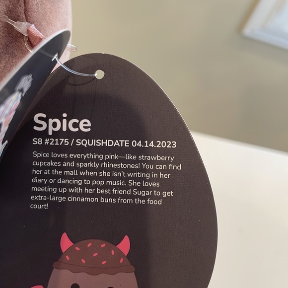 NWT 8” Sugar the Angel Food Cake & Spice the Devils Food Cake Squishmallow Set - Picture 13 of 13